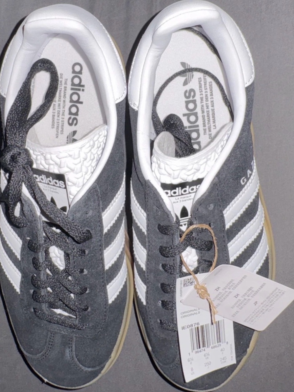 adidas gazelles triple sole black -8W - Picture 6 of 6